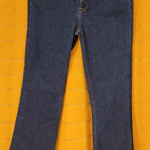 J. CREW Women's Billie Demi Boot Crop Jeans Size 29 Dark Wash AJ855 High Rise - Picture 9 of 15